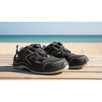 Pracovní obuv SAFETY JOGGER Sandále FLOW SPIN S1PS ESD, NM, SRC Velikost 35 (UK-3) černá