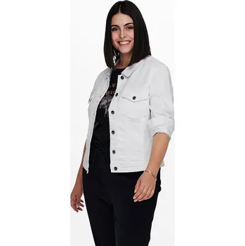 Dámská vesta Bunda ONLY Carmakoma Weiß 3685832 44