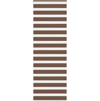 Stavebniny vidaXL Zebra roleta 70x230 cm šířka látky 65,9 cm polyester [4014801] Barva: Hnědá