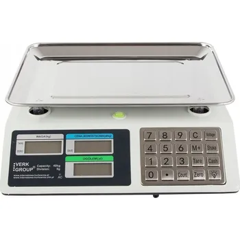 Kuchyňská váha Obchodní váha s miskou ocel LCD 230V 110V elektronická kalkulační 40kg pl