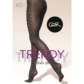 Dámské punčochy Punčocháče Gatta mda Lorien vz.28 40 DEN velikost 2-4 (3-M) nero