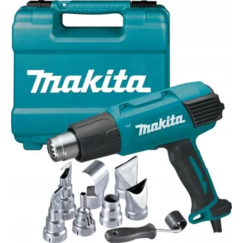 Horkovzdušná pistole OPALARKA SIECIOWA 2000W 2 BIEGI SADA + KUFR A TRYSKY MAKITA