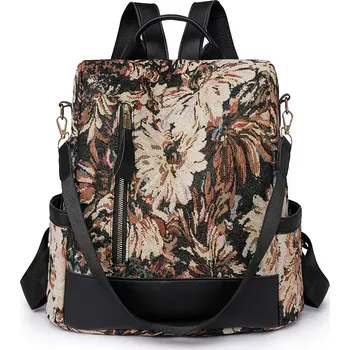Městský batoh Crossbody batůžek s popruhem Dahlie černý 14L