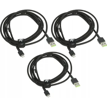 Zabezpečení domácnosti Sada USB kabelů - Apple Lightning Green Cell