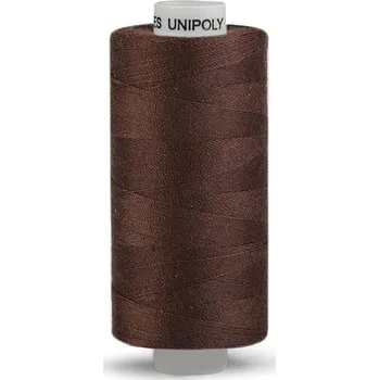 Nit Polyesterové nitě Unipoly návin 500 m, střední, 729 hnědá tmavá