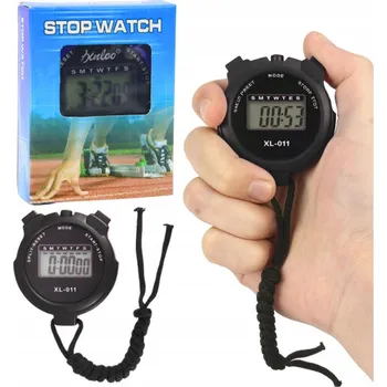 Digitální stopky LCD Elektronické Sportovní XL-011 Černé