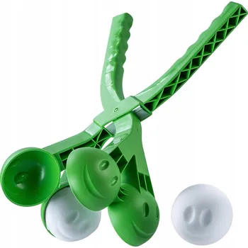 Hračka pro nejmenší Plastové sáňky tradiční KADAX + výrobník koulí/sněhová děla na sněhové koule