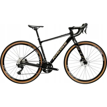 Silniční kolo Gravel kolo Kross Esker 6.0, rám 21 palců, kola 28", černé