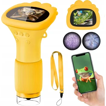 Mikroskop DIGITÁLNÍ MIKROSKOP 8 LED DIOD ZVĚTŠENÍ 1000x PRO DĚTI VZDĚLÁVACÍ