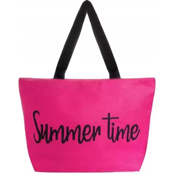 Kabelka Plážová taška Agrafka bavlna červená