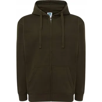 Pánská mikina JHK pánská mikina na zip pánská mikina s kapucí ZATEPLENÁ velikost XS