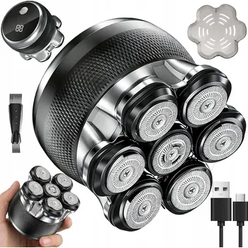 Holicí strojek HOLICÍ STROJEK ELEKTRICKÝ 7D OTOČNÁ HLAVA MAGNETICKÁ 2 REŽIMY RYCHLOSTI