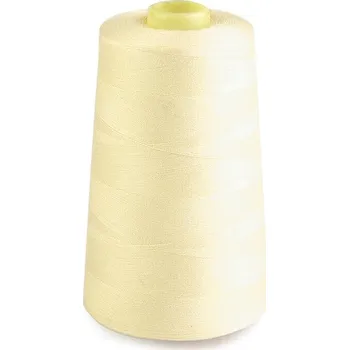 Nit Polyesterové nitě pro overlocky i klasické šití návin 5000 yards PES 40/2, malé, 506 Sunlight