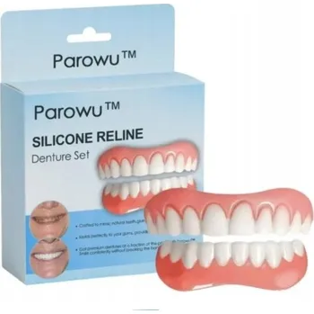 Péče o zubní náhradu Sada zubních náhrad Parowu TM umělý chrup silikonová zubní protéza