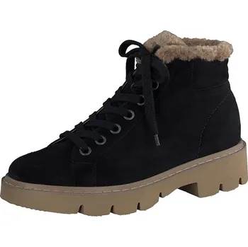 Dámské kozačky Boty Paul Green Schwarz/ Hellbraun 6445325 38.5