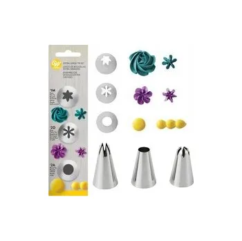 Sada špiček - Sada 3 ks (1M, 2D, 2A) / Wilton