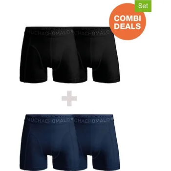 Pánské spodní prádlo Boxerky Muchachomalo Schwarz/ Dunkelblau 334052 4XL
