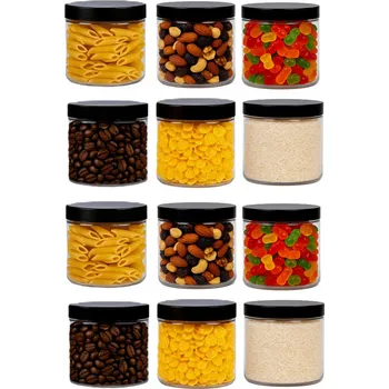 Sklenice Sklenice sklenice Nádoby na potraviny 500ml kuchyňská nádoba 0,5l sada 12 ks