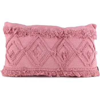 Povlak na polštářek Dekorační polštář bavlněný MISS LUCY TŘÁSNĚ RŮŽOVÝ 53&nbsp;x&nbsp;33&nbsp;cm