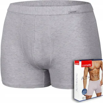 Pánské spodní prádlo Pánské boxerky CORNETTE šedé XL – AUTHENTIC MINI, bavlna