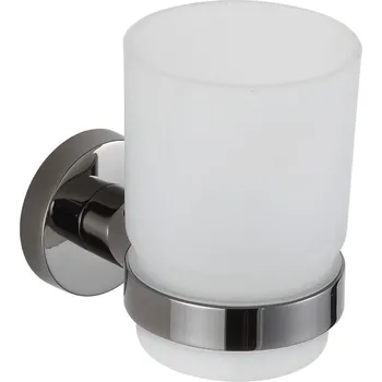 Držák na kartáček Mexen Remo kelímek na kartáčky, černý chrom - 7050738-73 Příslušenství pro čištění zubů