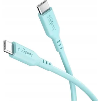 Datový kabel Kabel Goobay USB-C - USB-C 1,5 m modrý