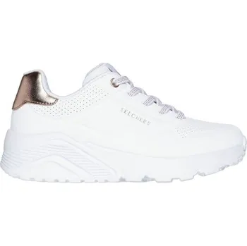 Dívčí obuv Dívčí volnočasová obuv Skechers UNO LITE 38 Bílá, Zlatá