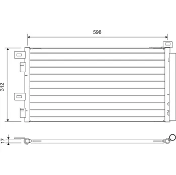 Výparník klimatizace Kondenzátor, klimatizace VALEO 817547