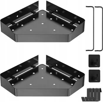 Drátěná police Kallrra Rohová polička do koupelny, do sprchy