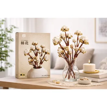 ostatní stavebnice Plastové Stavebnice z bavlněných květin QBI 1081253