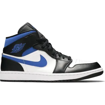 Pánská móda Air Jordan Jordan 1 Mid White Black Racer Blue EU: 46