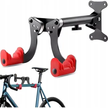 Věšák DRŽÁK NA KOLO NA ZEĎ SKLÁDACÍ NASTAVITELNÝ HÁK 40KG