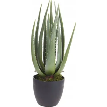 umělá květina UMĚLÁ ALOE V KVĚTINÁČI 45 cm
