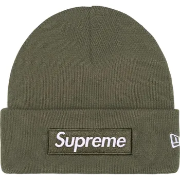 Pánská obuv Supreme New Era Box Logo Beanie Light Olive (FW25) EU: ONE-SIZE