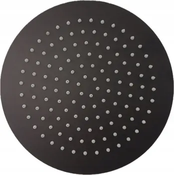 Sprchová hlavice DES Group kulatá dešťová sprcha slim černá o průměru 25 cm