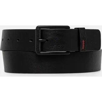 Módní doplněk Kožený pásek HUGO Gilroy-loop_Sz35 50553992 černá 99X, vel. 110