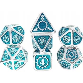 Příslušenství k deskovým hrám PAROKOSTKI SADA 7 KOVOVÝCH KOSTEK RPG