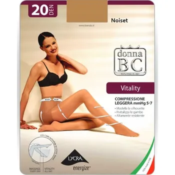 Dámské punčochy Punčocháče hladké Donna BC Punčocháče Vitality 20dn 4;noiset 20den béžová 4;noiset velikost 4