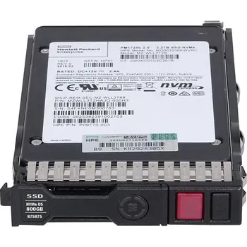 Server HPE 800GB NVMe Gen4 Mainstream Perform Mixed Use SFF BC U.3 Static V2 Multi Vendor SSD P64999-B21 RENEW gen10+/g11/g12