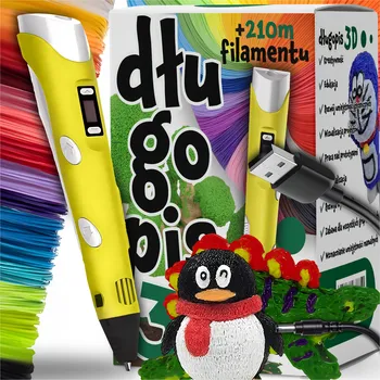 3D PROPISKA PRO DĚTI 3D TISKÁRNA MAGIC 3D PROPISKA + NÁPLNĚ 10 METRŮ