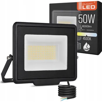 LED reflektor Smartled 50W černý IP65 4500K 4500 lm