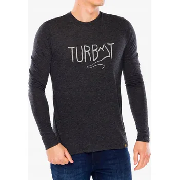 Pánské tričko Tričko s dlouhým rukávem Turbat Magic Logo LS - caviar M