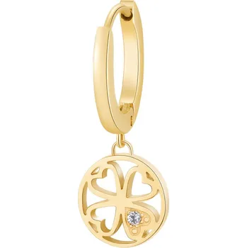 Náušnice Pozlacená single náušnice pro štěstí Chakra BHKE002 Brosway