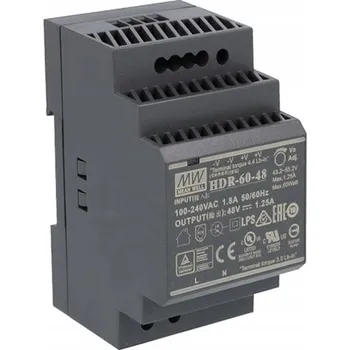Napájecí zdroj pro osvětlení Napájecí zdroj Mean Well HDR-60-48 48 V 1,25 A