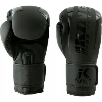 Boxerské rukavice Boxerské rukavice King Pro Boxing černé tréninkové sparingové 10 OZ