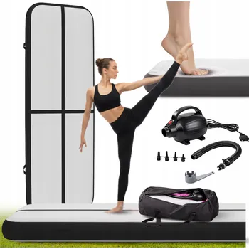 podložka na cvičení AIRTRACK 3 M ČERNÝ NOSNOST 500KG AKROBATICKÁ DRÁHA GYMNASTICKÁ PODLOŽKA