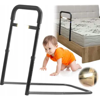 Postel MADLO K POSTELI ZÁBRADLÍ K POSTELI BEZPEČNOST NOSNOST Se světlem senzoru