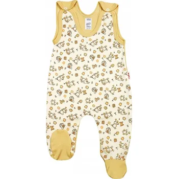 BAVLNĚNÉ DUPAČKY S OSLÍKY BÉŽOVÉ VEL. 86 KLEKLE