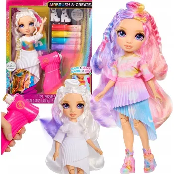 Panenka Rainbow High Air Brush panenka - fialové oči