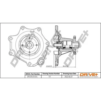Chladič motoru Vodní čerpadlo, chlazení motoru Dr!ve+ DP2310.10.124